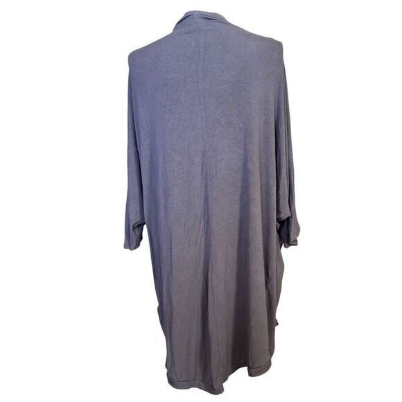 Danskin Open Front Dark Grey Duster Cardigan Sz Small - Picture 8 of 8
